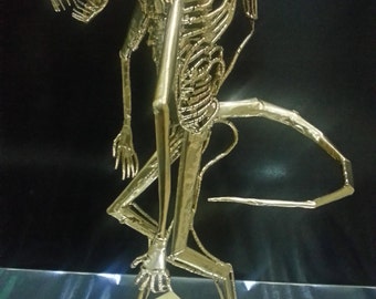 Metal alien sculpture, handmade , unique model !!