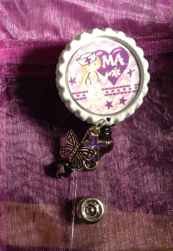 MA Medical Assistant ID Badge Holder By MylasFancyHairBows