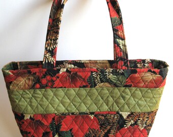 Quilted Fabric Purse - Vera Bradley Like Shoulder Bag - Handmade Purse ...
