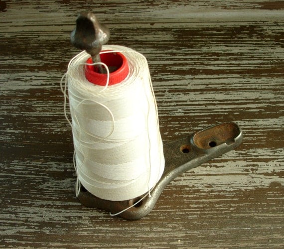 Vintage Cast Iron String Dispenser Antique Twine Holder