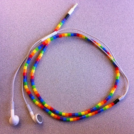 Items similar to Tangle Free, Perler Beaded Headphones on Etsy