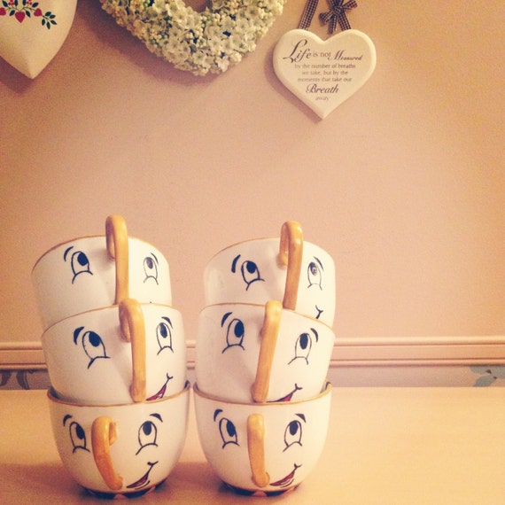 Chip Teacup inspired by Beauty and the Beast. by BeOurGuestGifts