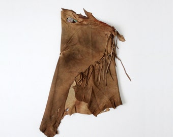vintage Native American top, buckskin Indian clothing