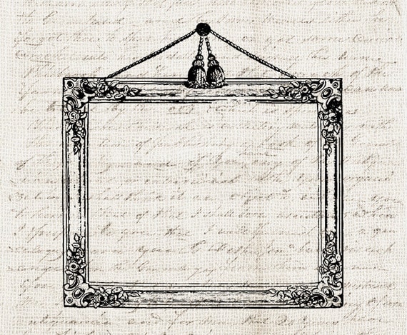 Vintage Frame Digital Download Antique Ornate Frame Clipart