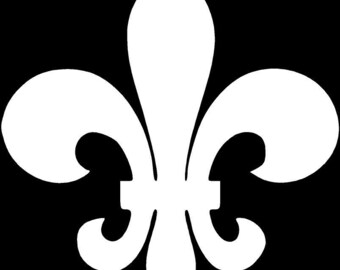 Fleur De Lis Die Cut Vinyl Decal