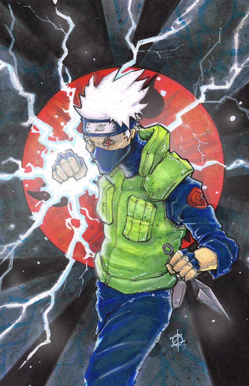 Naruto Kakashi Poster Print