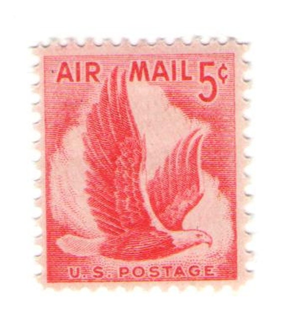 airmail 5 cent stamp red 1941