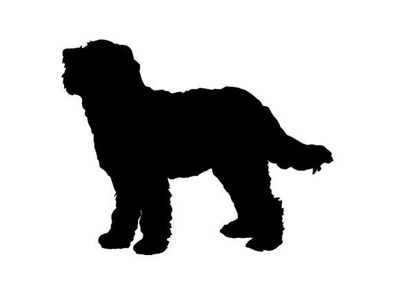 Download Goldendoodle Dog Breed Silhouette Custom Die Cut Vinyl Decal