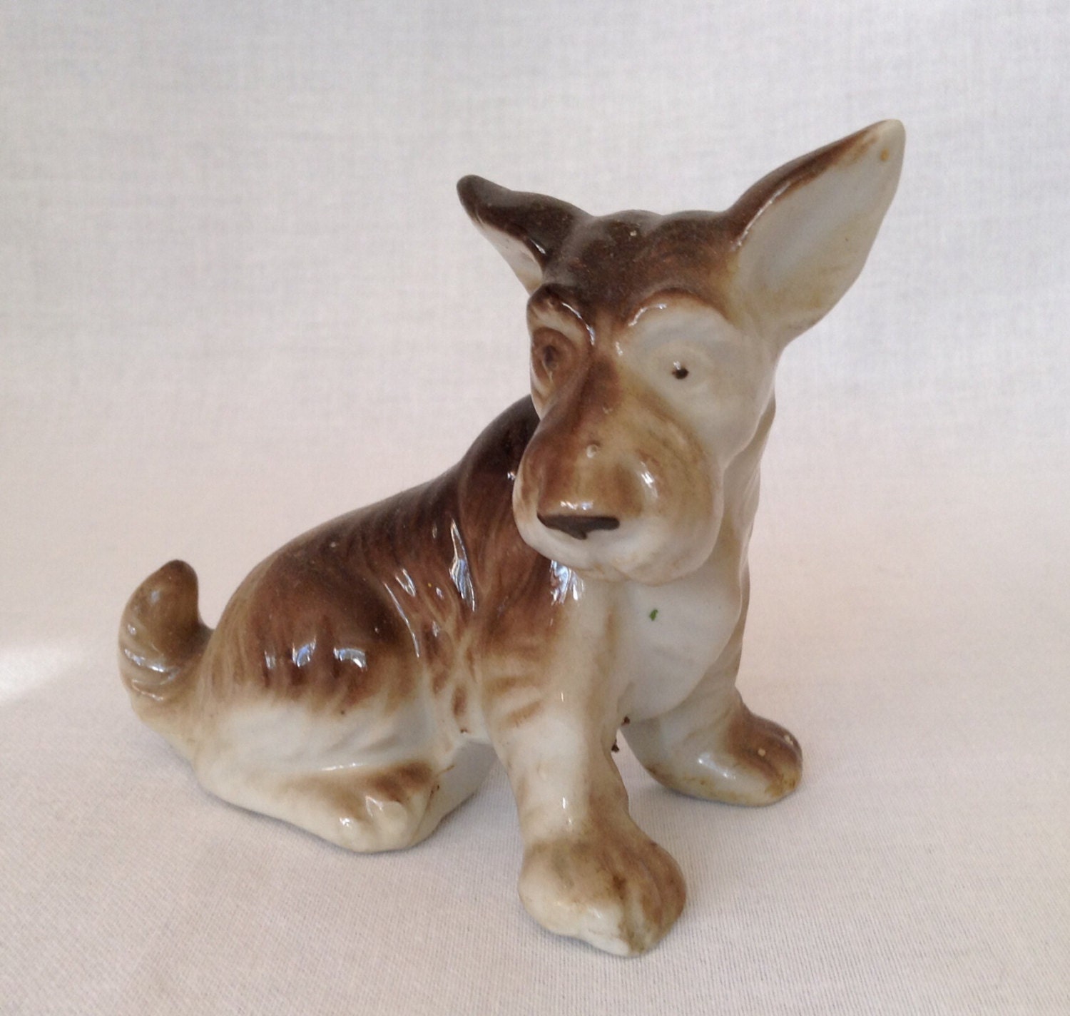 Vintage Small Porcelain Dog Figurine Perfect Condition Very