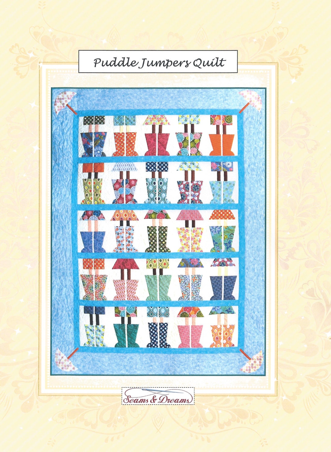 Puddle Jumpers Quilt Pattern Rain Boot Quilt Pattern