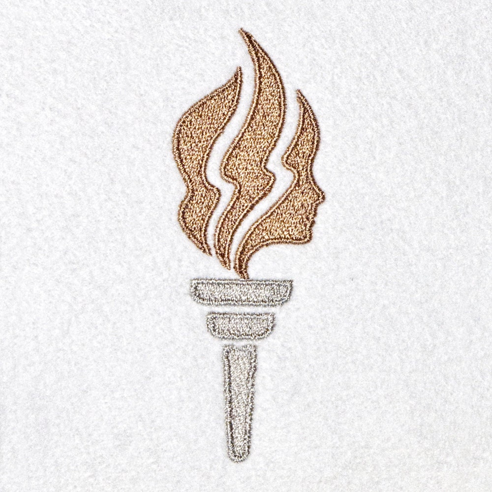 Machine Embroidery Design LDS Young Women Torch digital