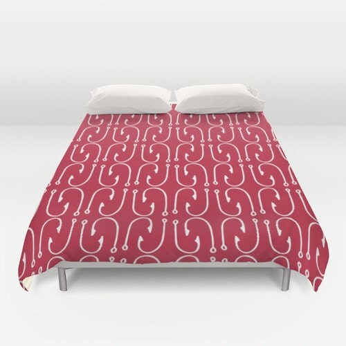 Lake Duvet Cover Lake Bedroom Blue Duvet cover fish hooks