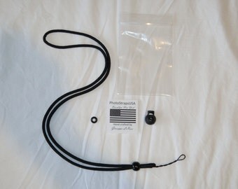 Adjustable Black Neck Strap Lanyard Camera Nikon Canon Sony Fujifilm Olympus Pentax GoPro.