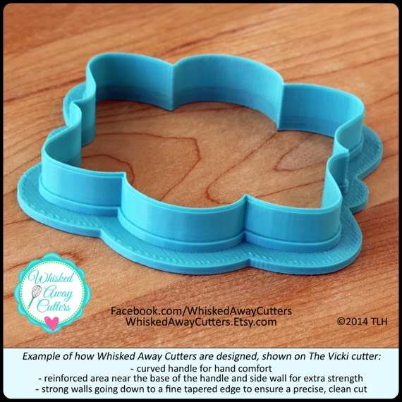 Ornate Cross Cookie Cutter & Fondant Cutter by WhiskedAwayCutters