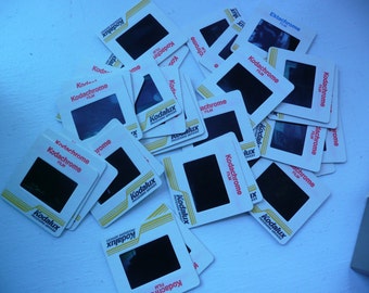 100 Colorful Vintage 35mm Slides from 1960's through 1990's for Crafts, Altered Art, Etc.
