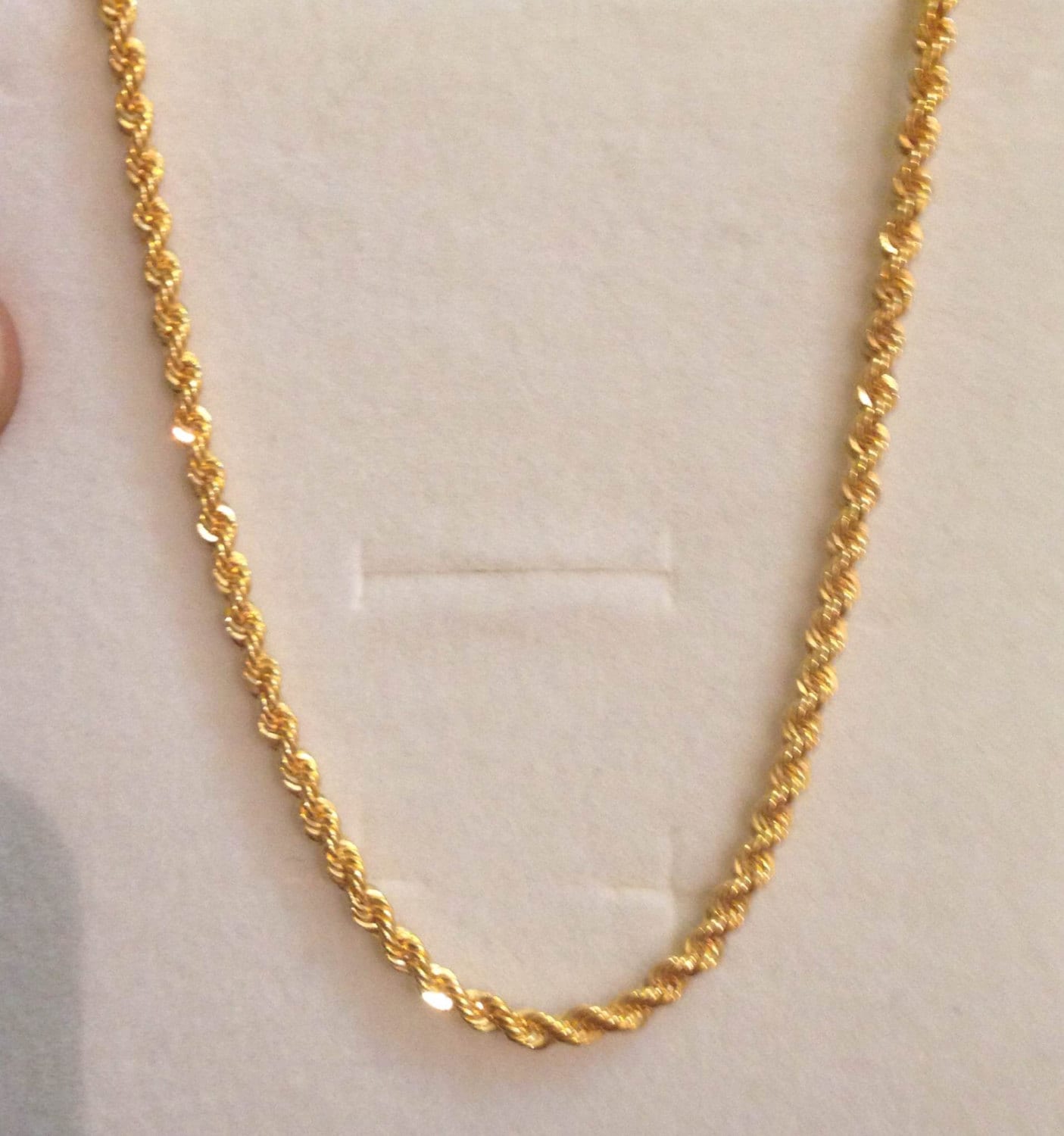 18 Rope Chain 22k Solid Gold 22ct pure gold 916 by mbrilliancecom