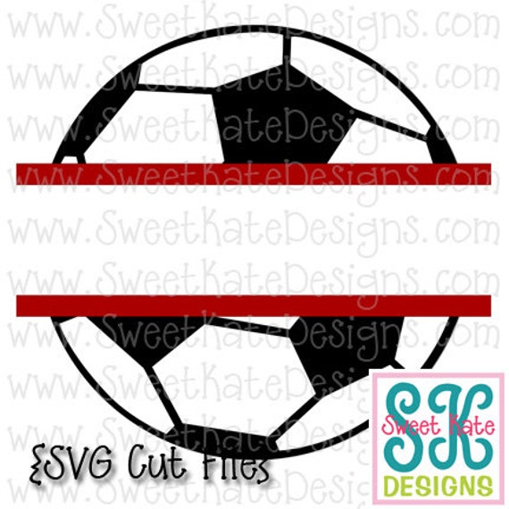 Download Split Soccer Ball SVG JPG PNG Can be a by SKDSweetKateDesigns