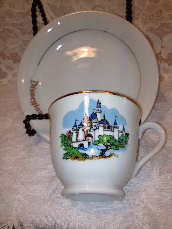 Walt Disney Productions Demitasse Tea Cup and Saucer with