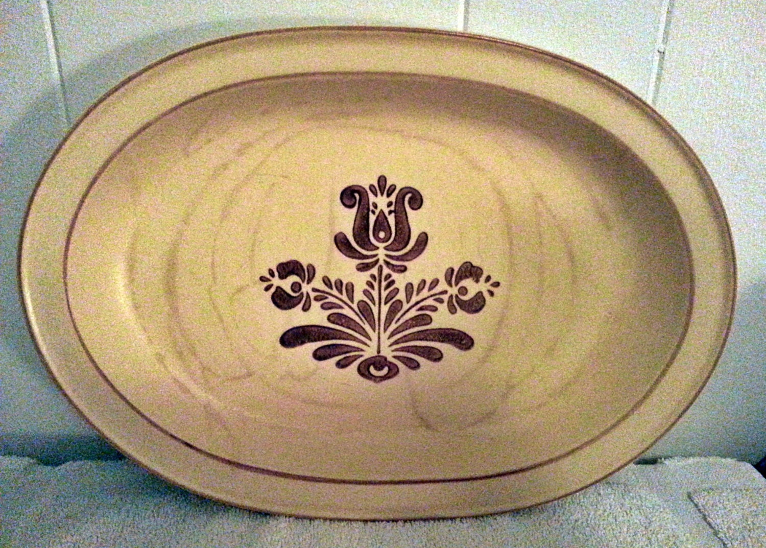 14 Oval Pfaltzgraff Village Pattern Serving Platter