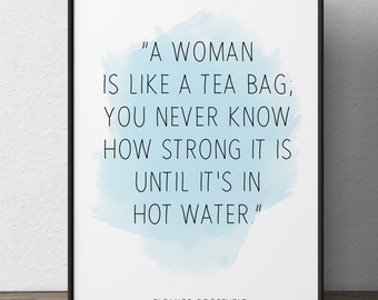 Items similar to Eleanor Roosevelt Strong Women Wall Tile Removable Wall Art on Etsy