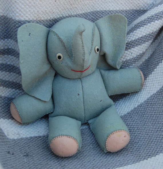 antique stuffed elephant