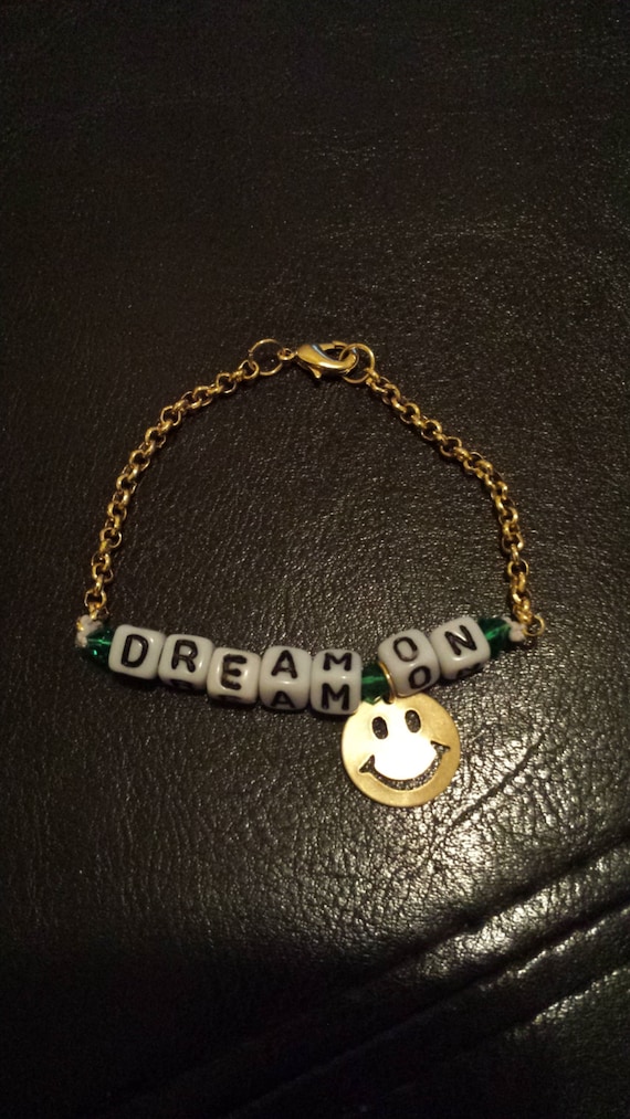 Dream On Bead and Chain Bracelet