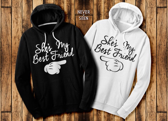 Items similar to She's My Best Friend two matching hoodie ...