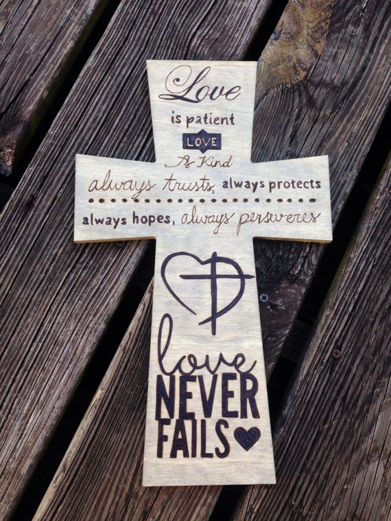 BIBLE VERSE PERSONALIZATION On 9x15 Wood Cross