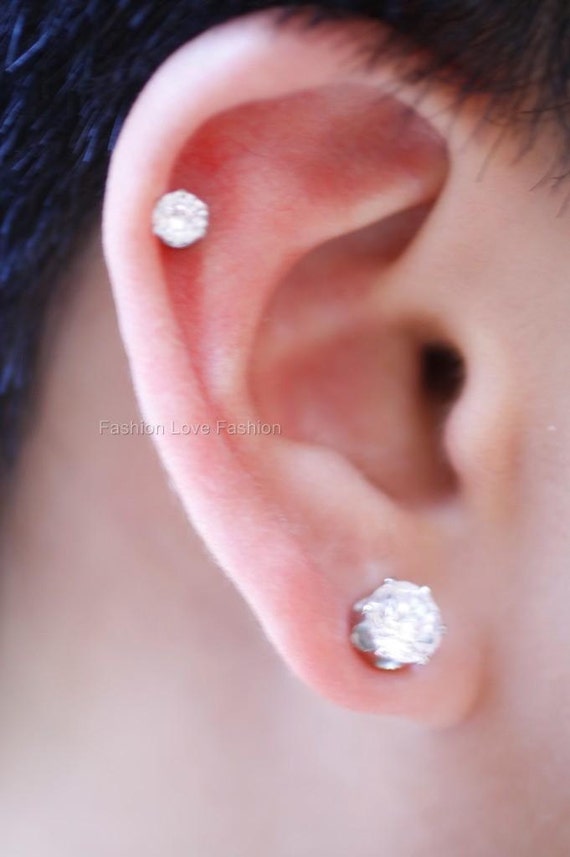 Clear Round CZ Cubic Zirconia by FashionLoveStudio