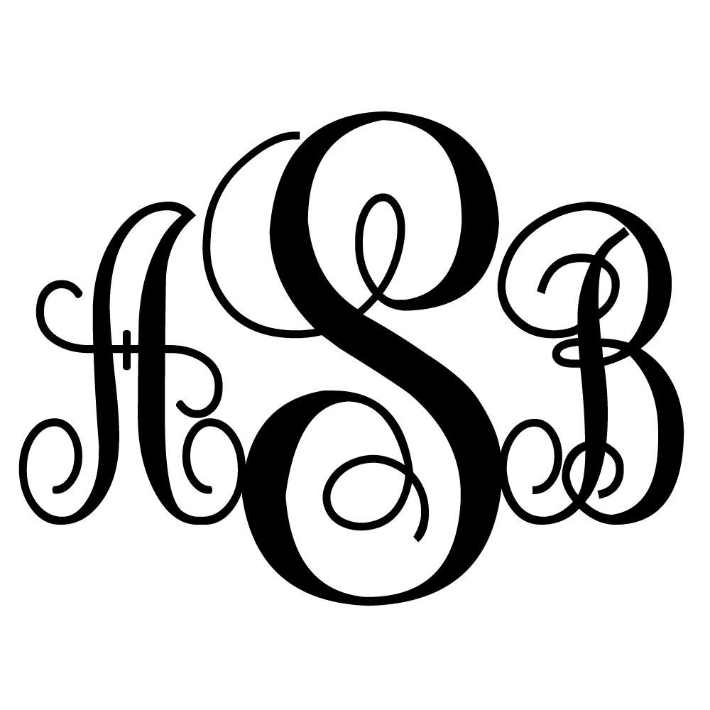 Priceless image regarding printable monogram Unusual image with regard to printable monogram