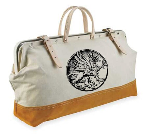 Gryphon Masons Canvas Tool Bag by TheGryphonCoinRings on Etsy