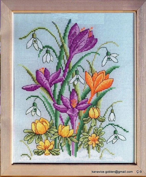 Items similar to Flowers cross stitch pdf pattern. Instant download on Etsy