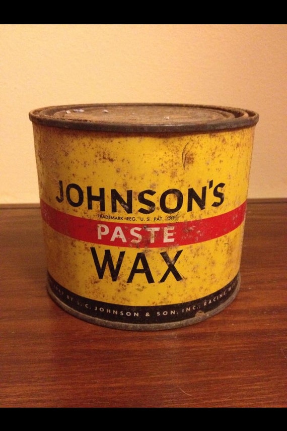 Items similar to Vintage Johnson's Paste Wax Tin on Etsy