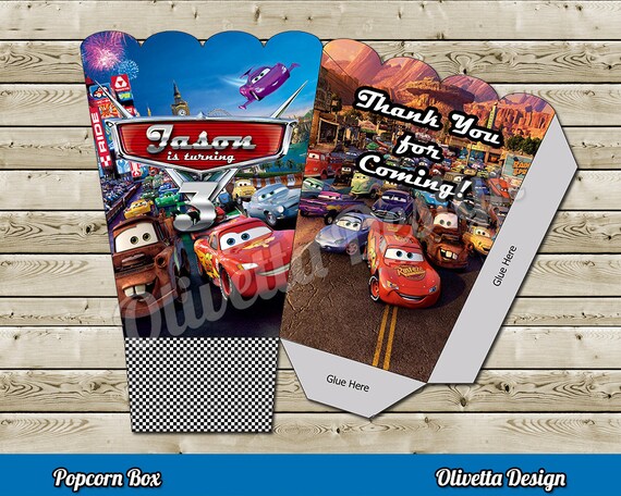 cars pixar popcorn