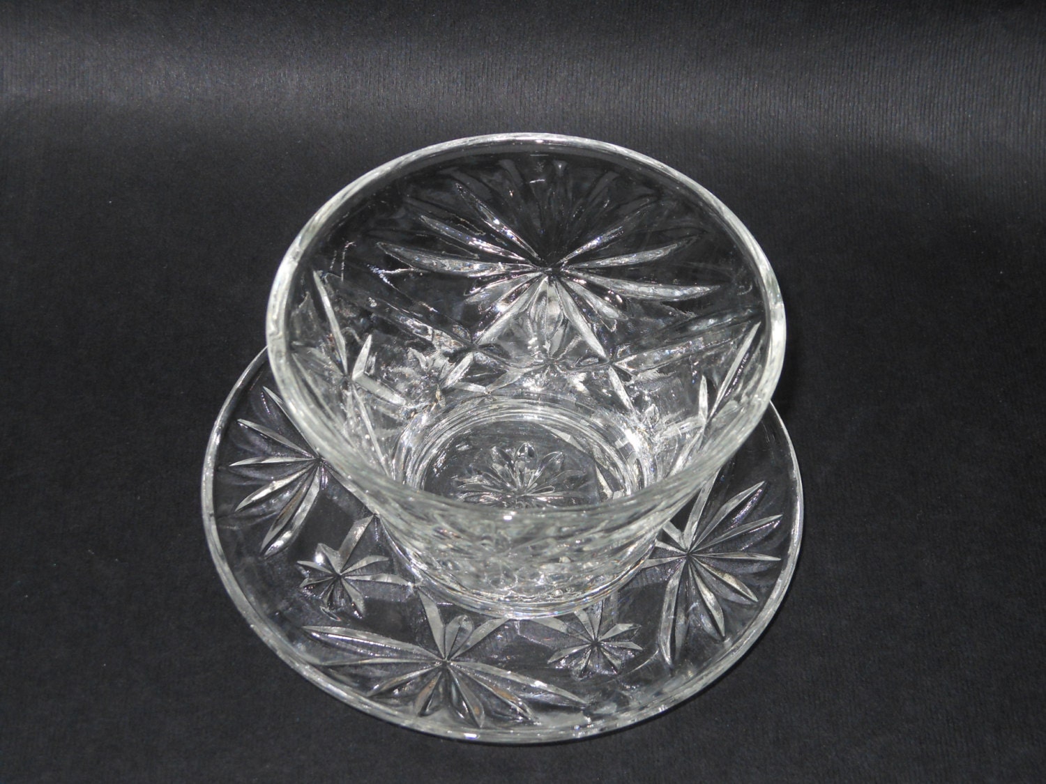 Set of 12 small glass plates and bowls