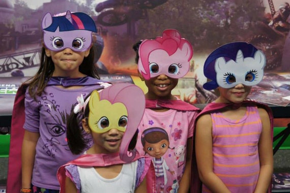 6 My little pony printable masks Birthday Party by 