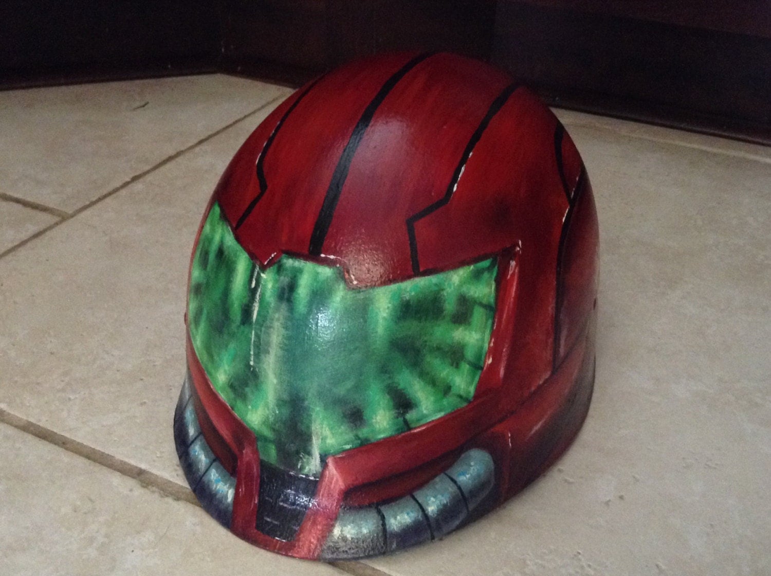 Samus Aran Helmet with Glow in the Dark Visor by CastArtStudios