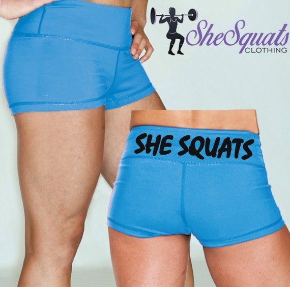 She Squats. Gym Shorts. Workout Shorts. Yoga by SheSquatsClothing