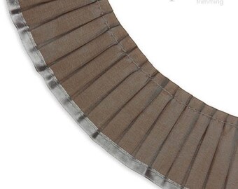 2 1/4" Satin Edge Pleated Ribbon :280077PL