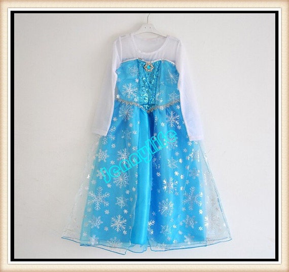 Elsa Dress Queen Elsa Dress Frozen Costume Dress Snow by Jennylife