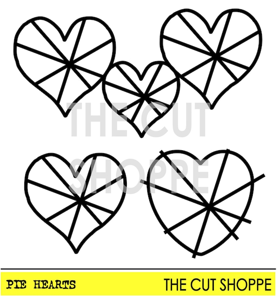 The Pie Hearts cut file consists of three heart icons, that can be used on your scrapbooking and paper crafting projects.