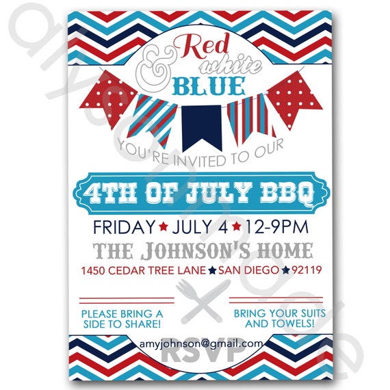 4Th Of July Potluck Invitation Wording 3