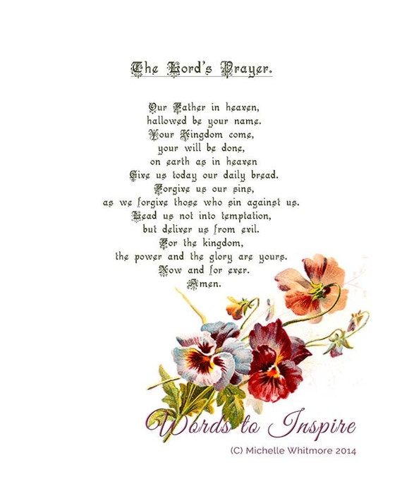 The Lord s Prayer Modern Version Matthew 6 9 13 