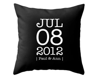 Personalized Custom Anniversary pillow Personalized pillow customized cushion cover wedding anniversary gift personalized anniversary pillow