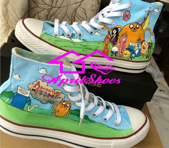 Adventure Time Converse Shoes Custom Converse Jack by AprilShoes