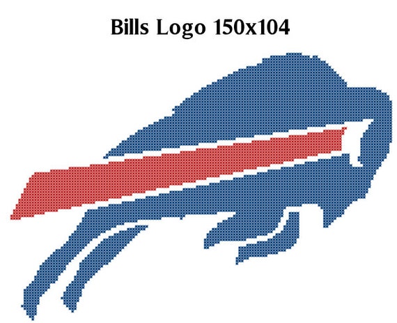 Items Similar To Buffalo Bills Logo -- Counted Cross Stitch Chart ...