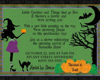 Halloween Baby Shower Invitation