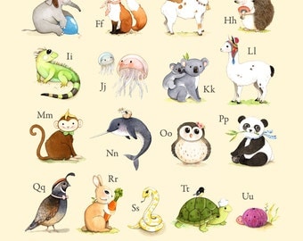 Abc Wall Art abc nursery print abc wall art abc poster animal alphabet Abc Wall Art abc nursery print abc wall art abc poster animal alphabet
