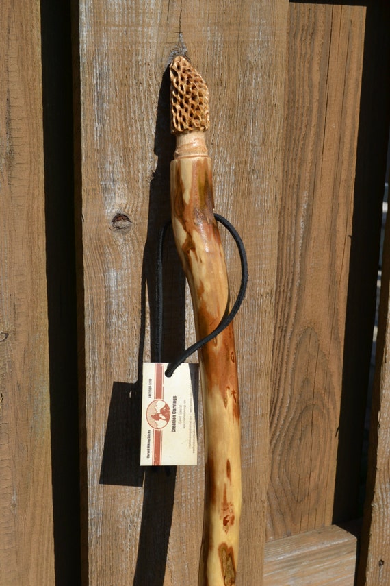 Stick Rare Crape Myrtle Wood Morel Mushroom Staff