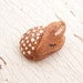 Little Spotted Fawn bead - Sleepy Woodland Critters hand painted forest animal bead (ready to ship)